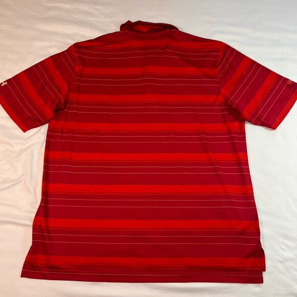 Under Armour UA Polo Men's Size XL Red Striped Shirt Heat Gear Loose Golf NWT - Picture 13 of 16